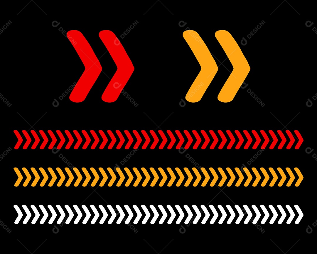 Conjunto de Setas Ilustração Vetor EPS