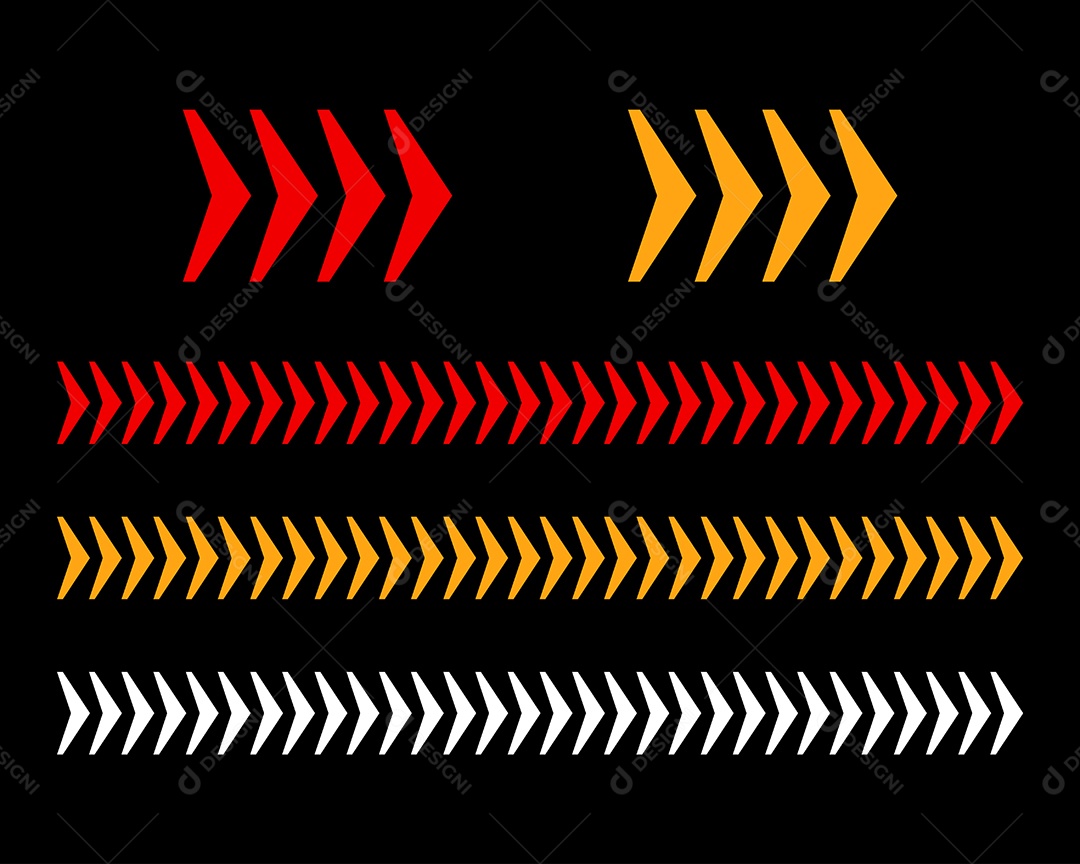 Conjunto de Setas Ilustração Vetor EPS