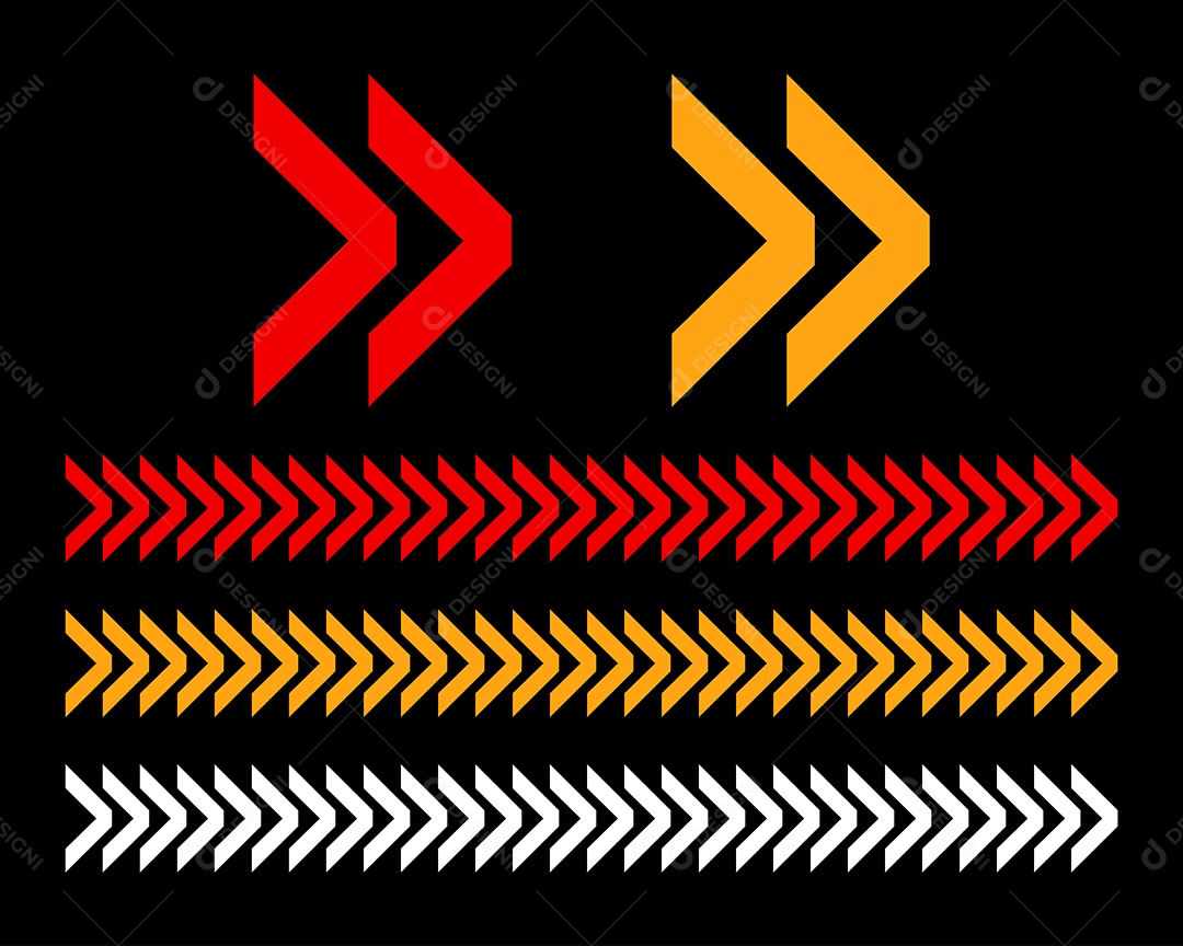 Conjunto de Setas Ilustração Vetor EPS