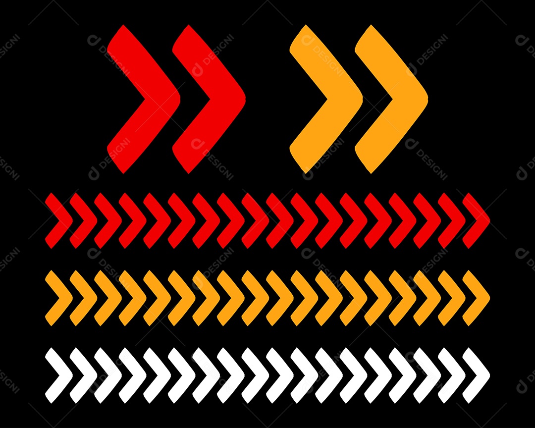 Conjunto de Setas Ilustração Vetor EPS