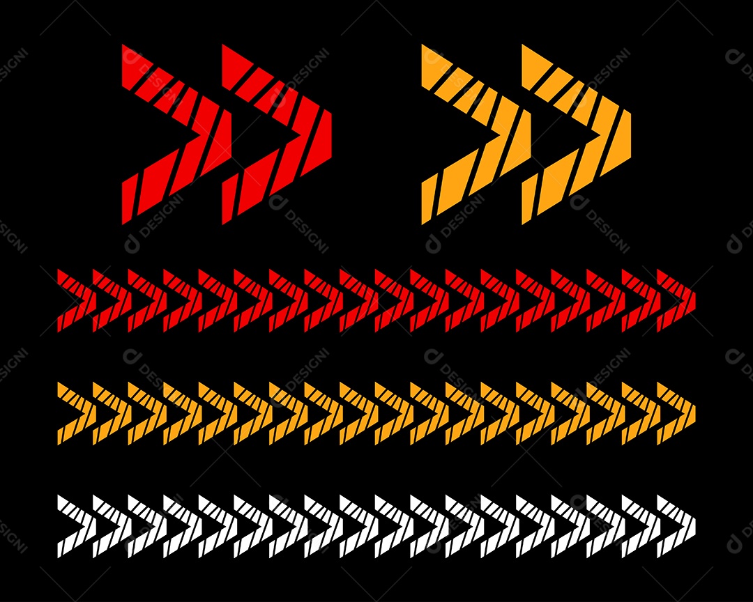 Conjunto de Setas Ilustração Vetor EPS