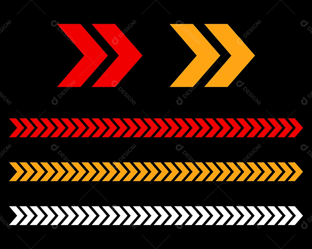 Conjunto de Setas Ilustração Vetor EPS