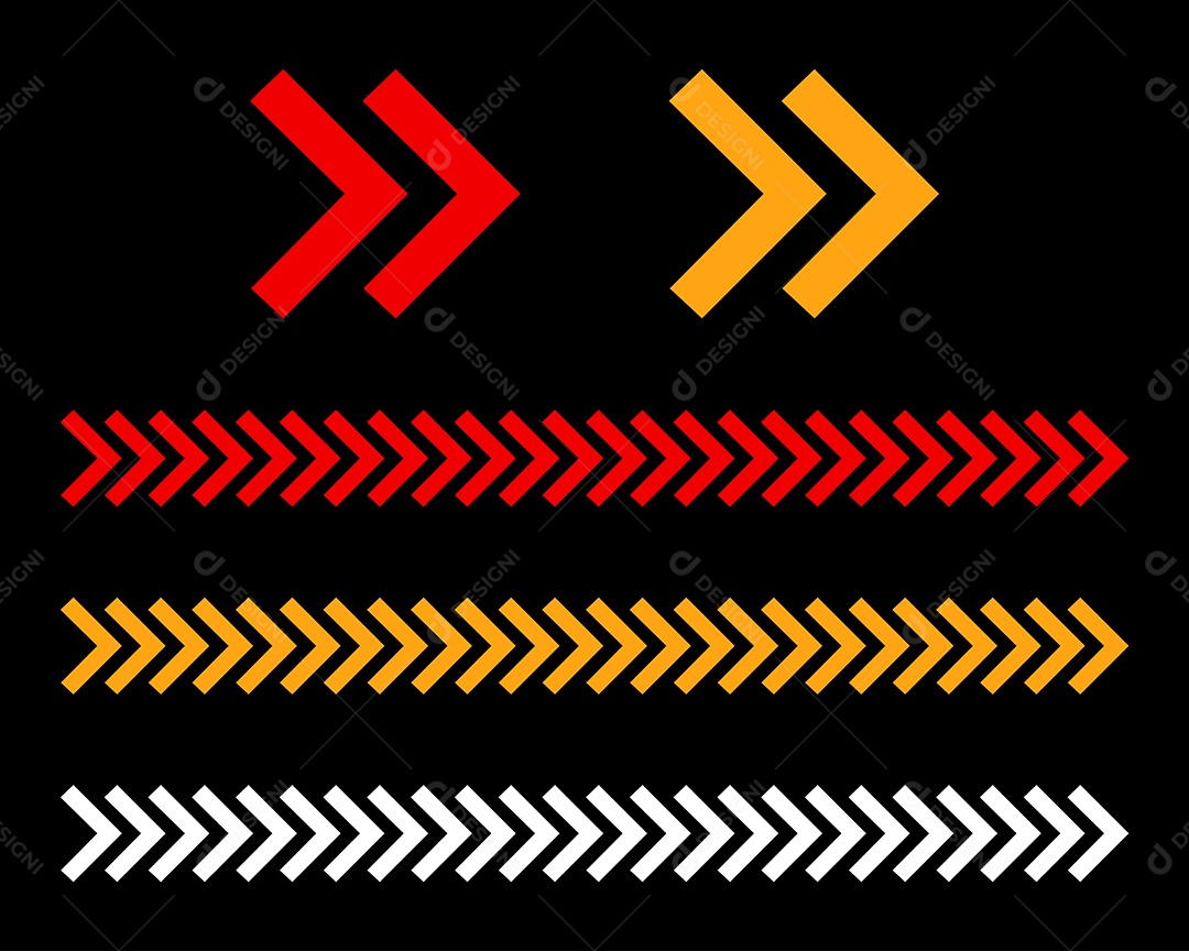 Conjunto de Setas Ilustração Vetor EPS