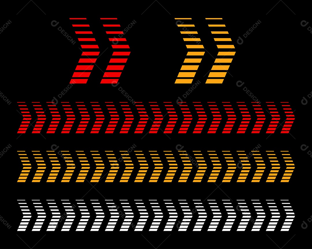 Conjunto de Setas Ilustração Vetor EPS