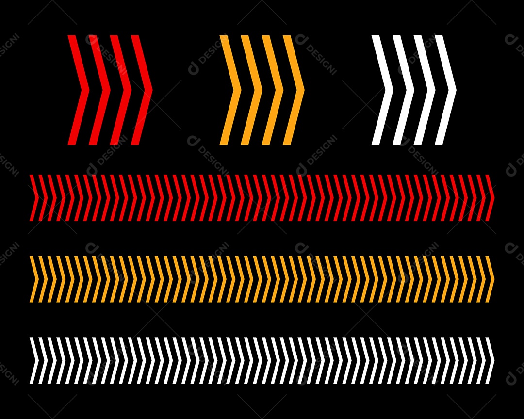 Conjunto de Setas Ilustração Vetor EPS