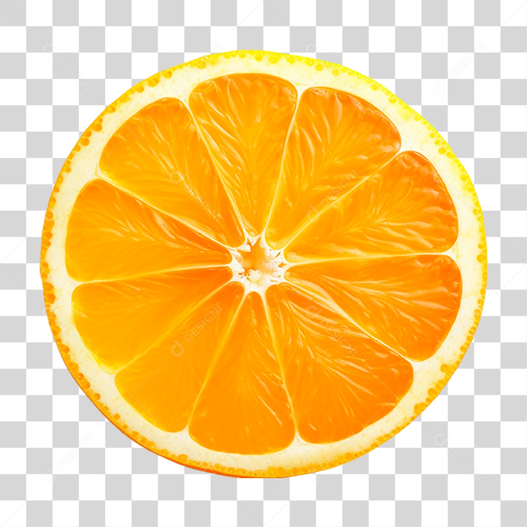 Fatia de Laranja PNG Transparente