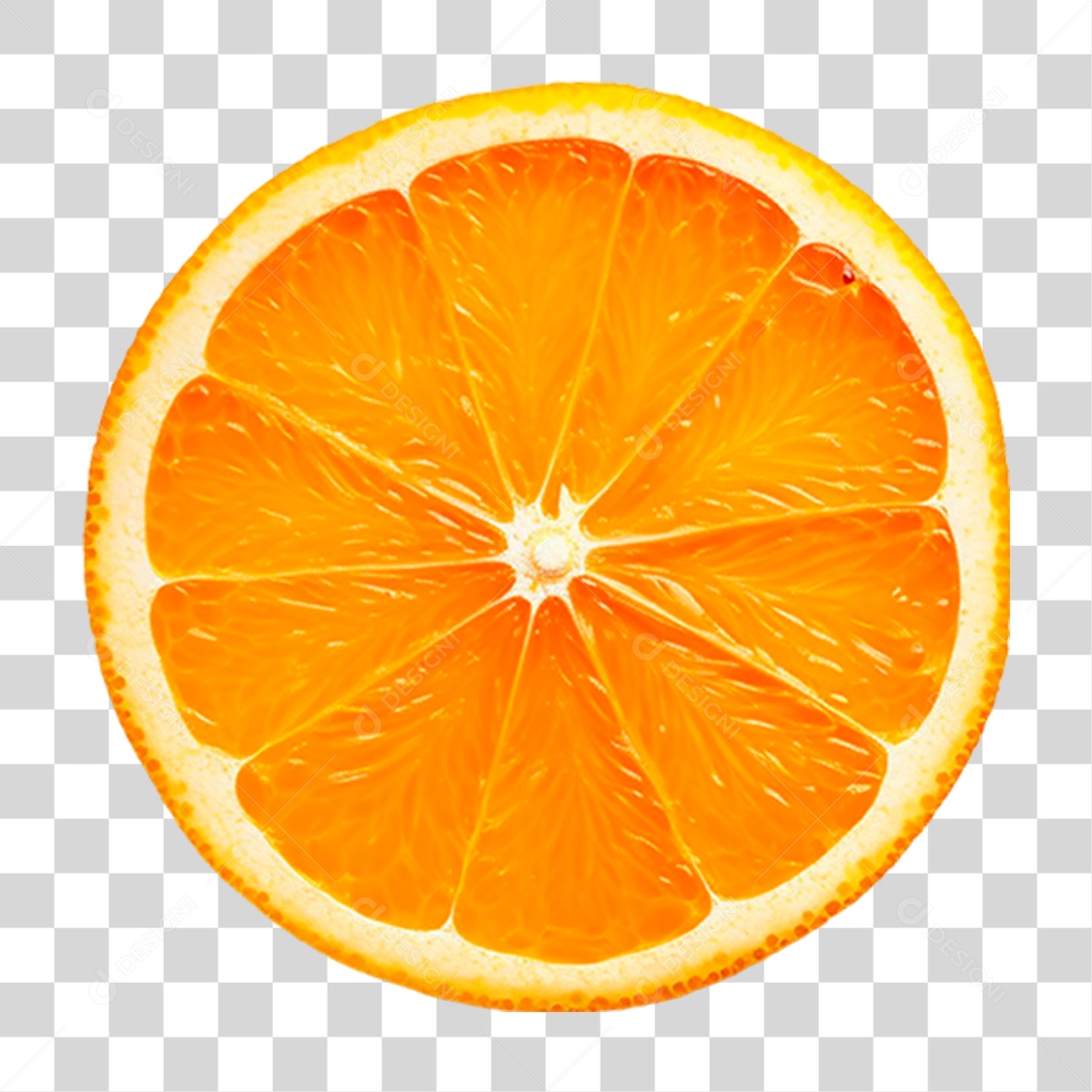 Fatia de Laranja PNG Transparente