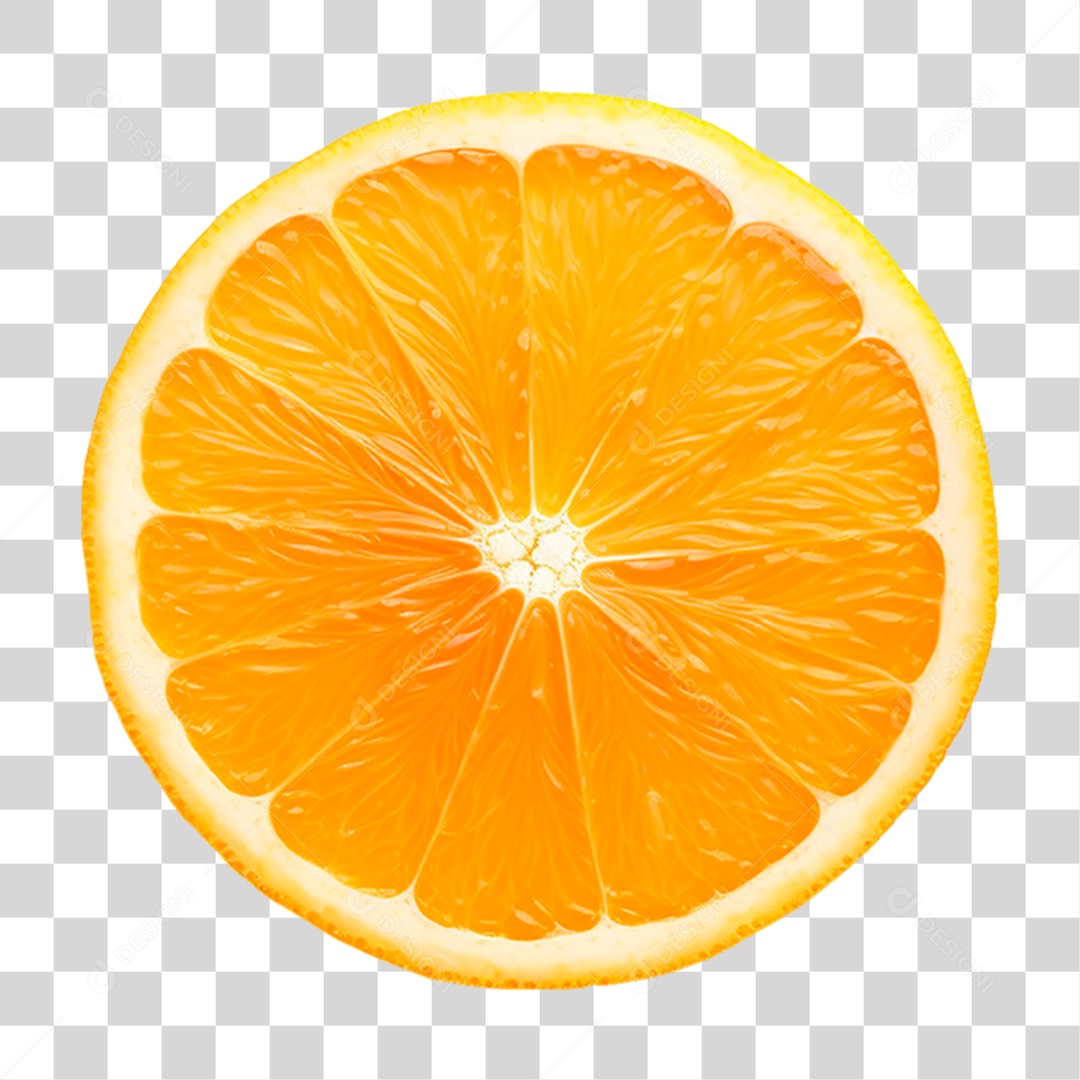 Fatia de Laranja PNG Transparente