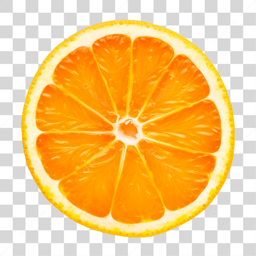 Fatia de Laranja PNG Transparente