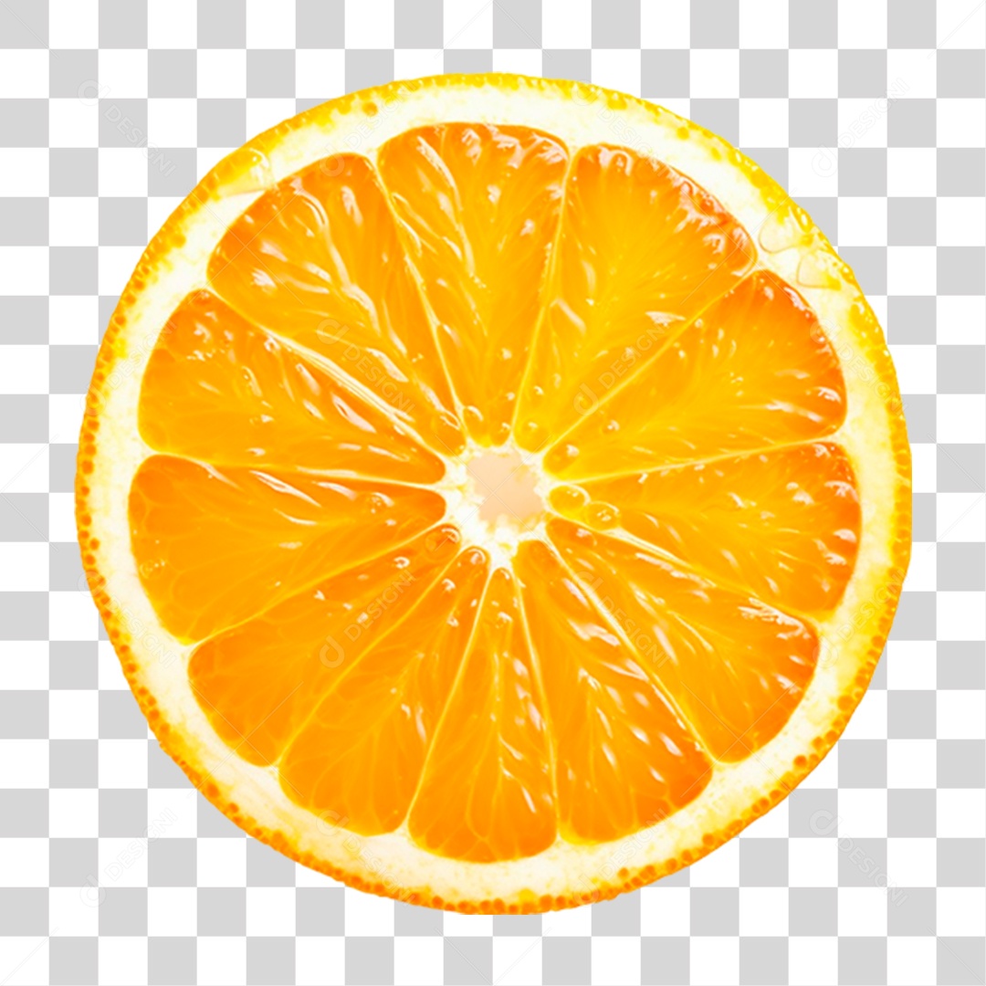 Fatia de Laranja PNG Transparente