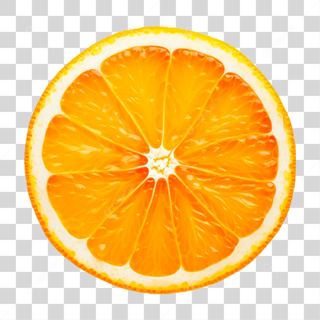 Fatia de Laranja PNG Transparente