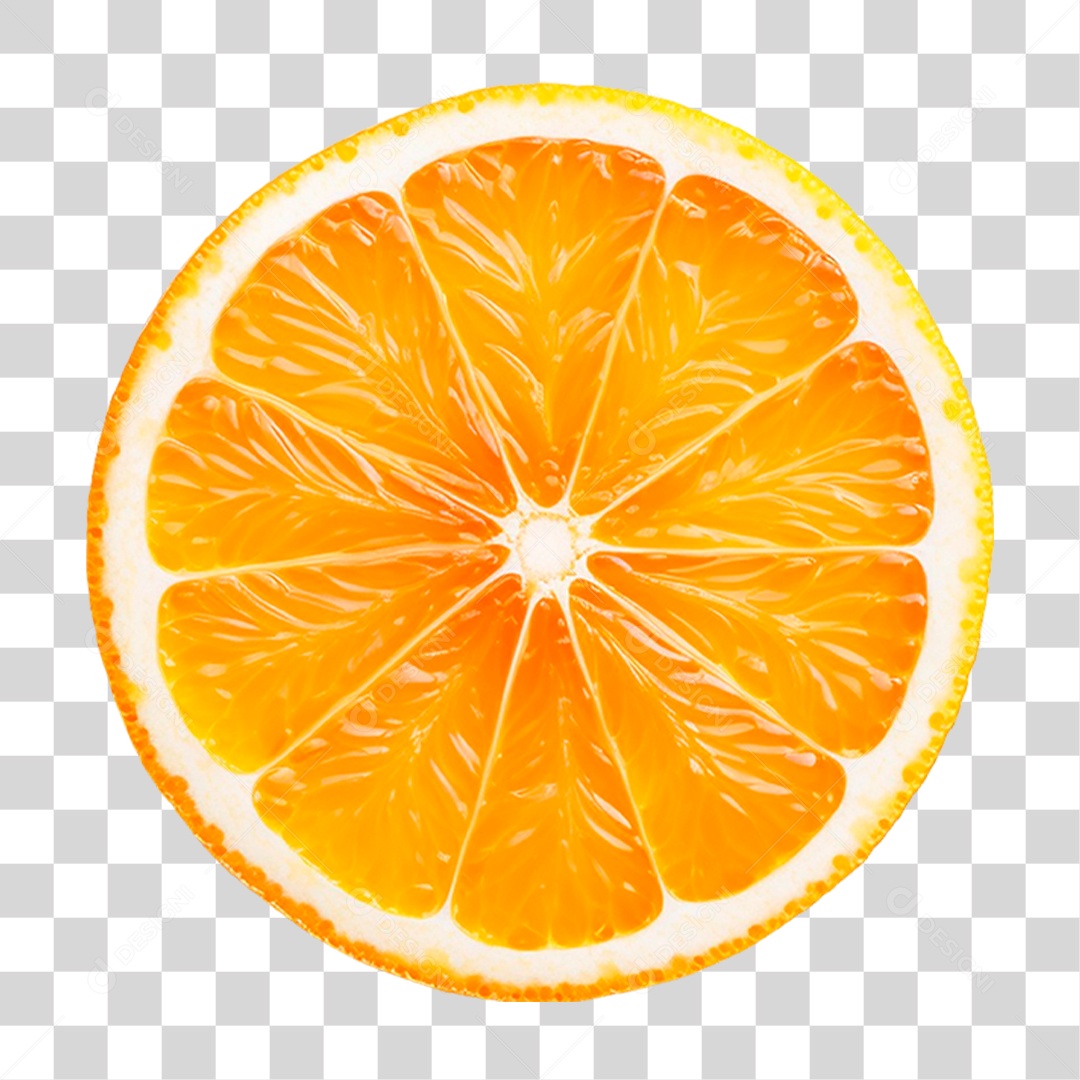 Fatia de Laranja PNG Transparente