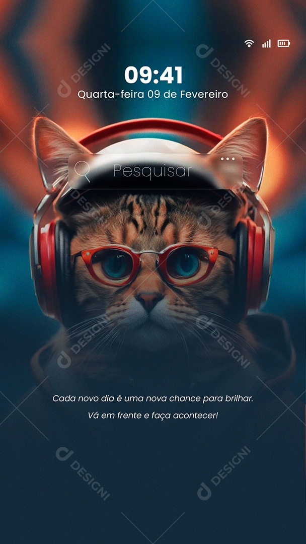 Frase Motivacional Cada Novo Dia Social Media PSD Editável