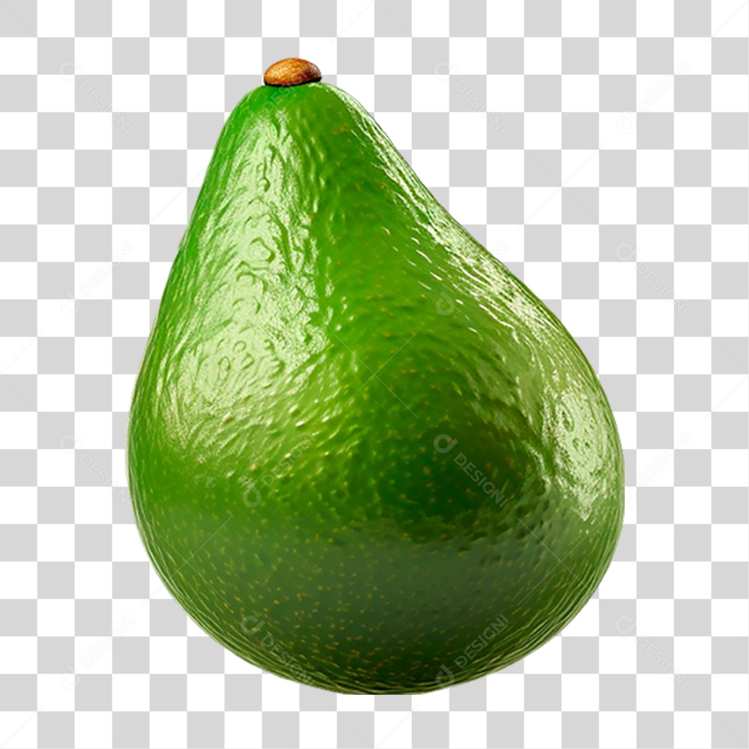 Abacate Verde PNG Transparente