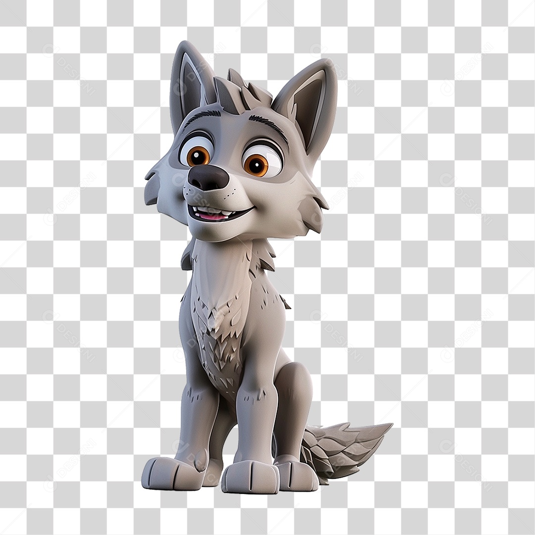 Lobo Animal Desenho PNG Transparente