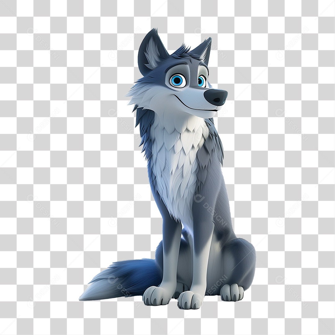 Lobo Animal Desenho PNG Transparente