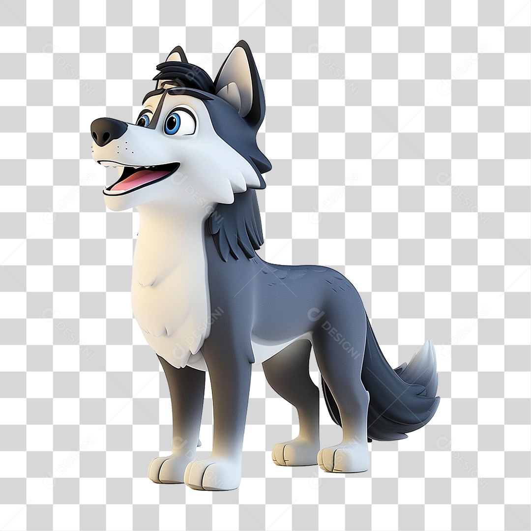 Lobo Animal Desenho PNG Transparente