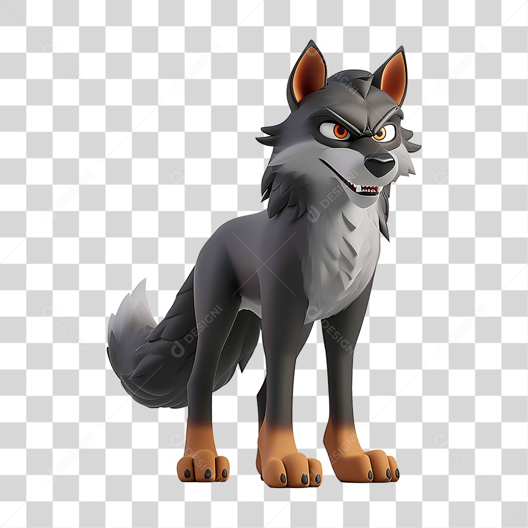Lobo Animal Desenho PNG Transparente