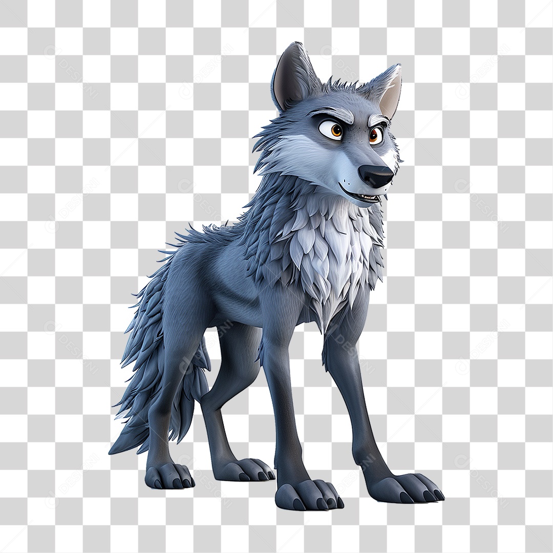 Lobo Animal Desenho PNG Transparente