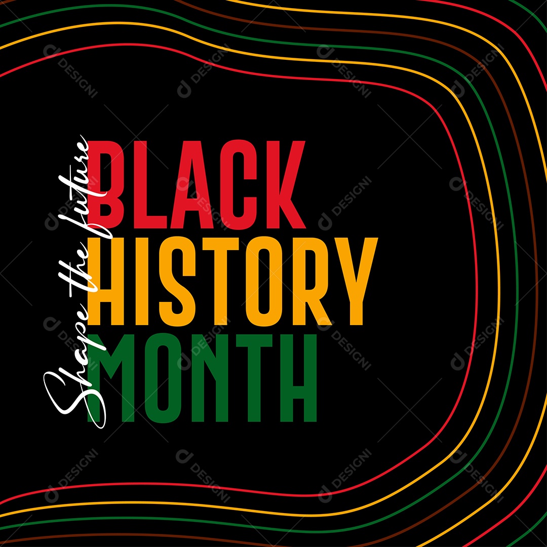 Month of the Black History Illustration Vector EPS