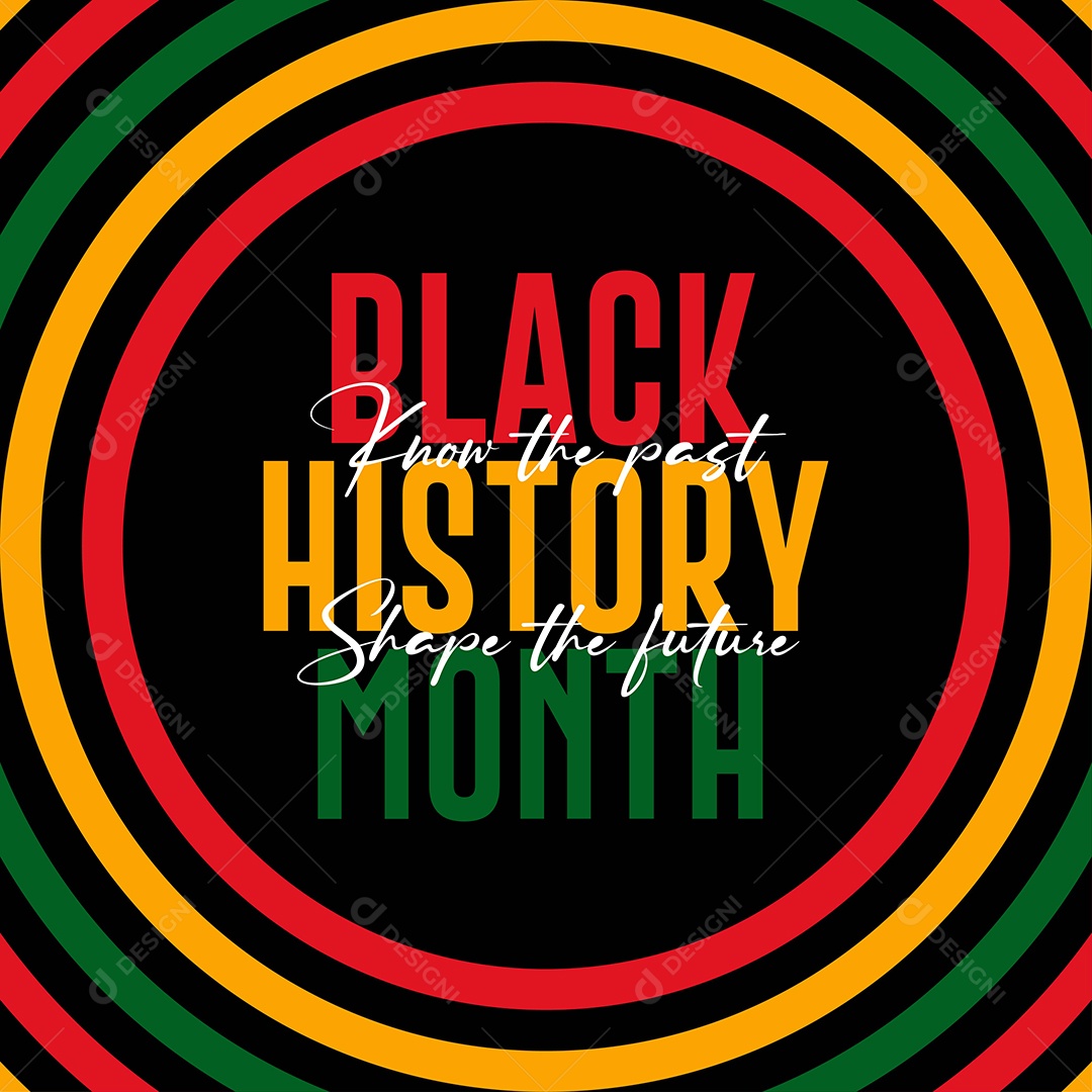 Month of the Black History Illustration Vector EPS