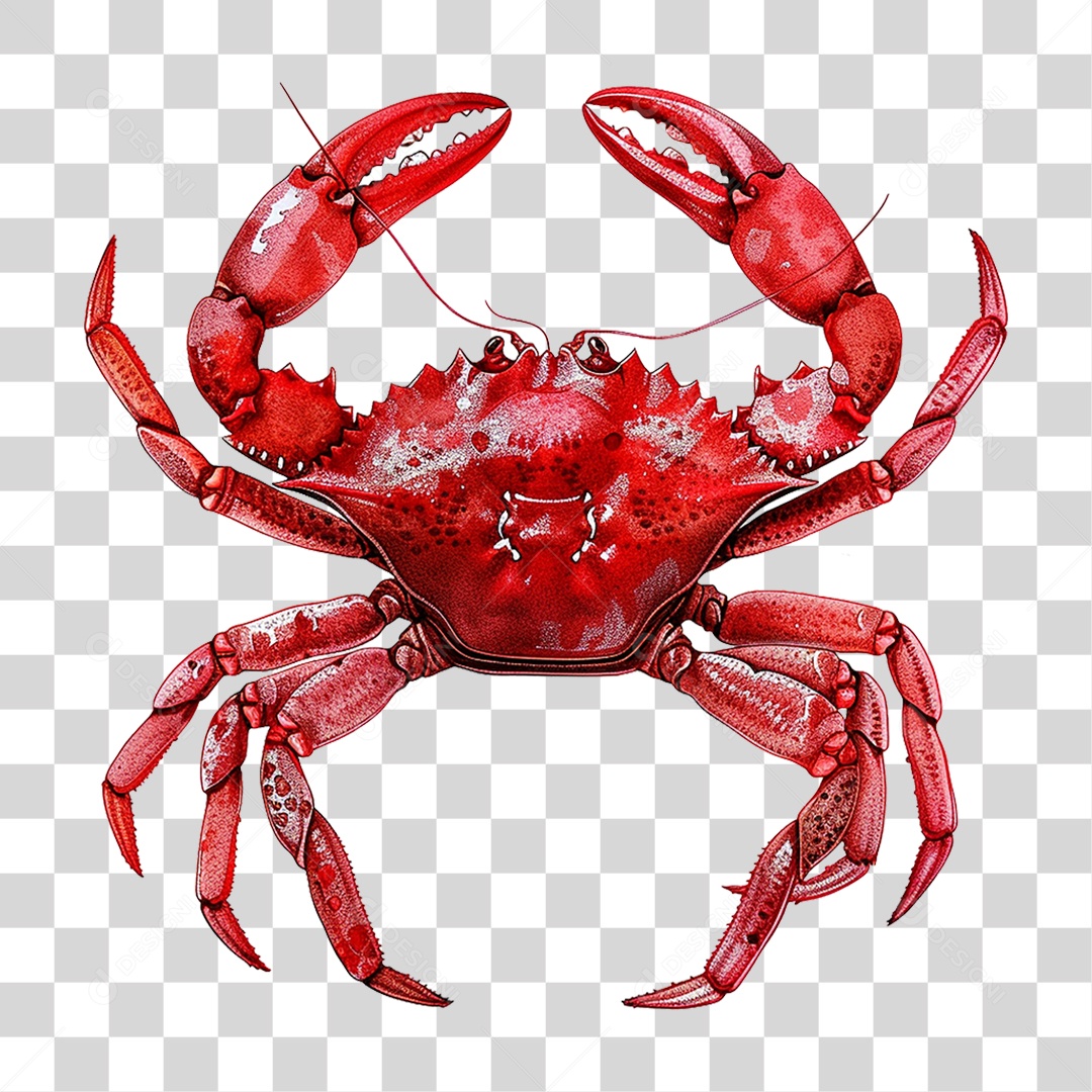 Caranguejo Marinho PNG Transparente