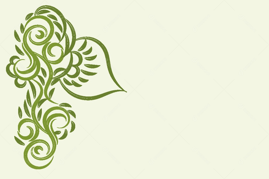 Desenhos Florais Feito a Mão Vetor EPS