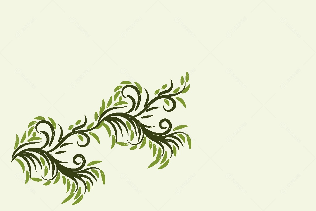 Desenhos Florais Feito a Mão Vetor EPS