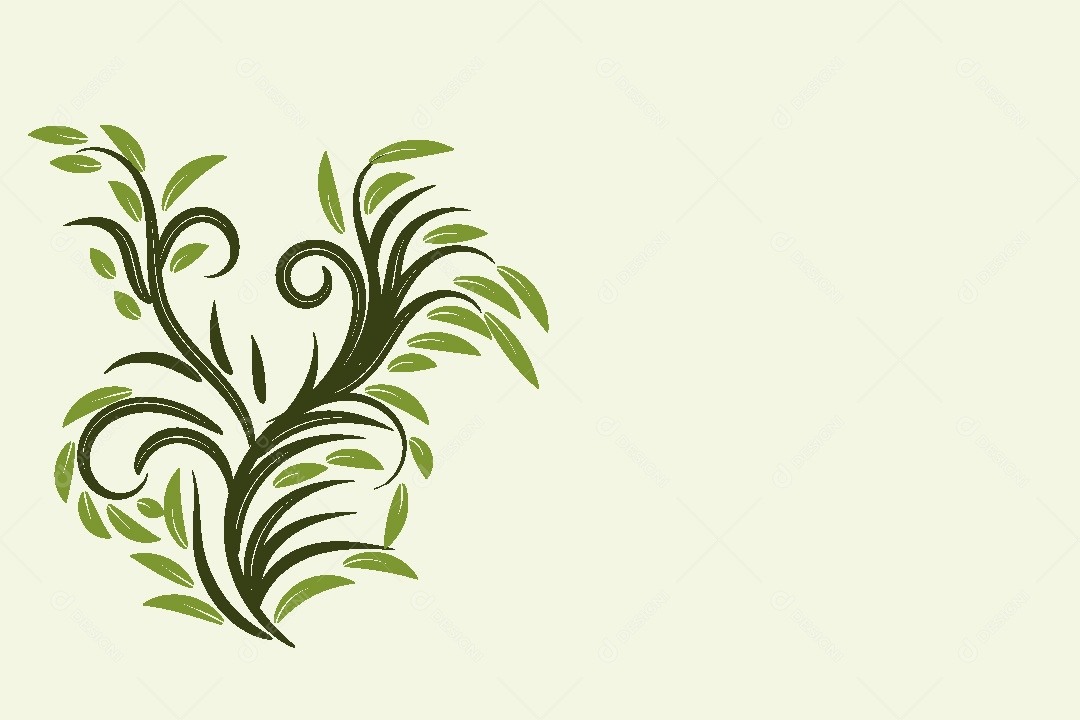 Desenhos Florais Feito a Mão Vetor EPS