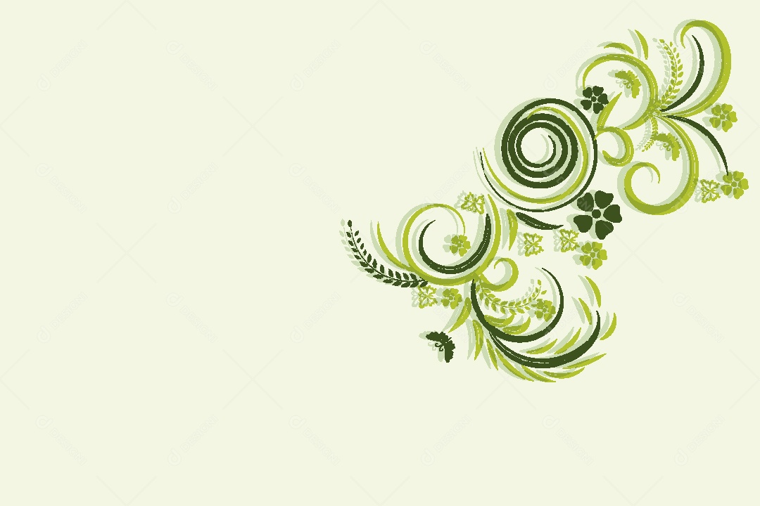 Desenhos Florais Feito a Mão Vetor EPS