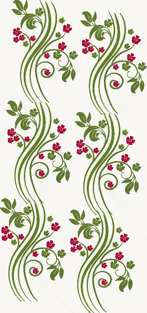 Desenhos Florais Feito a Mão Vetor EPS