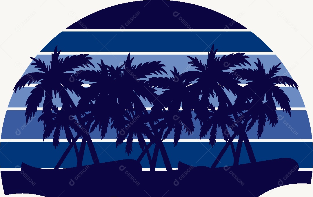 Modelo de Logo de Praia Vetor EPS