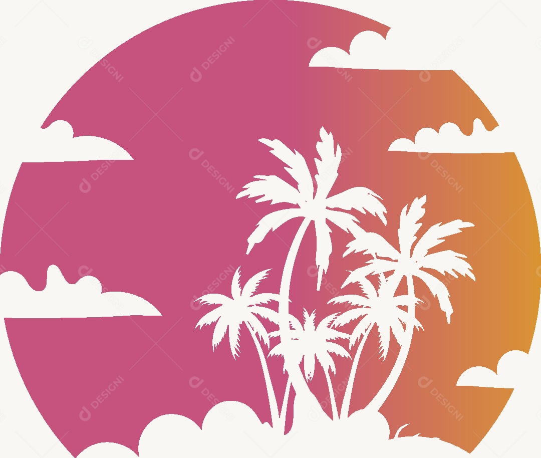 Modelo de Logo de Praia Vetor EPS