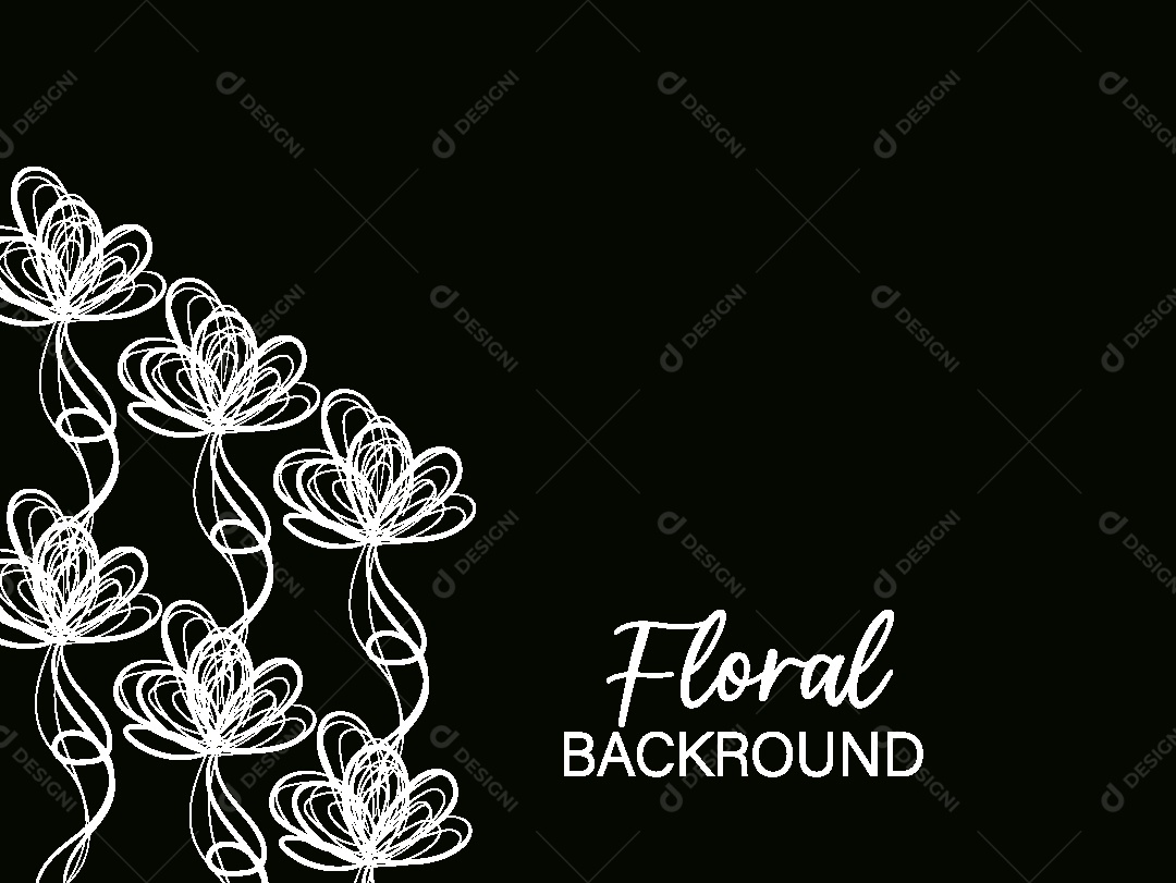 Background Floral Ilustração Vetor EPS