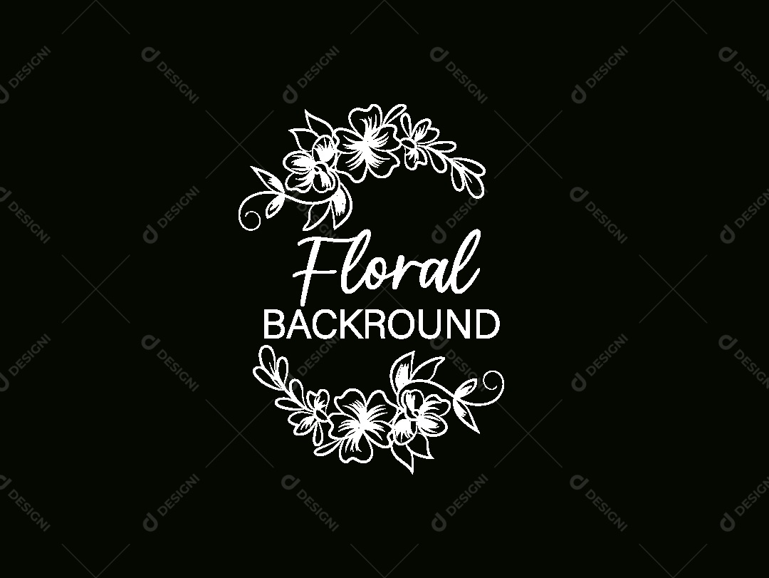 Background Floral Ilustração Vetor EPS