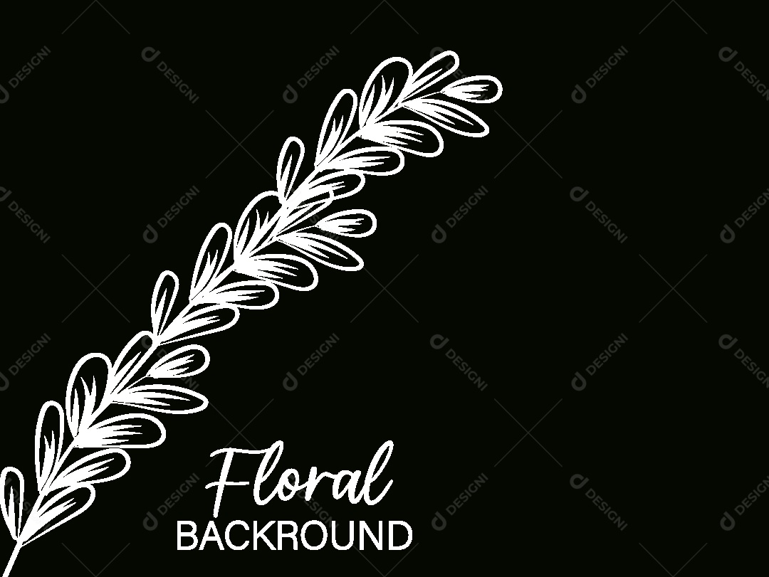 Background Floral Ilustração Vetor EPS