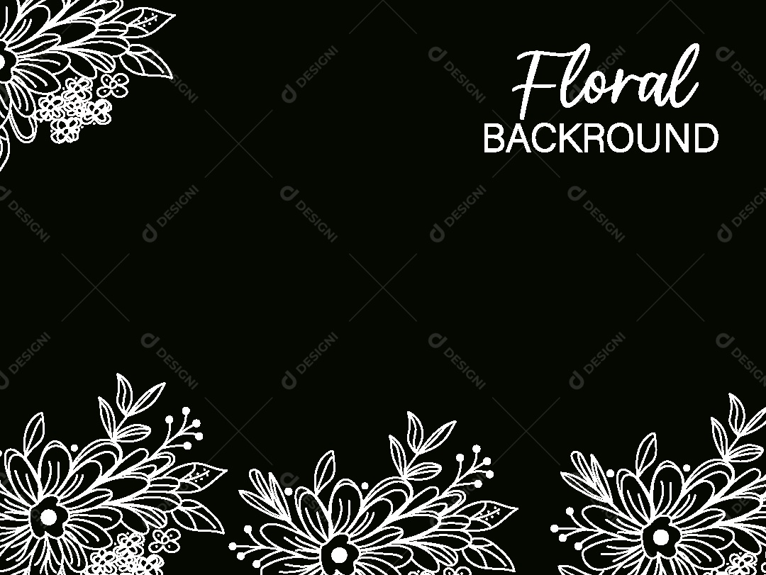 Background Floral Ilustração Vetor EPS