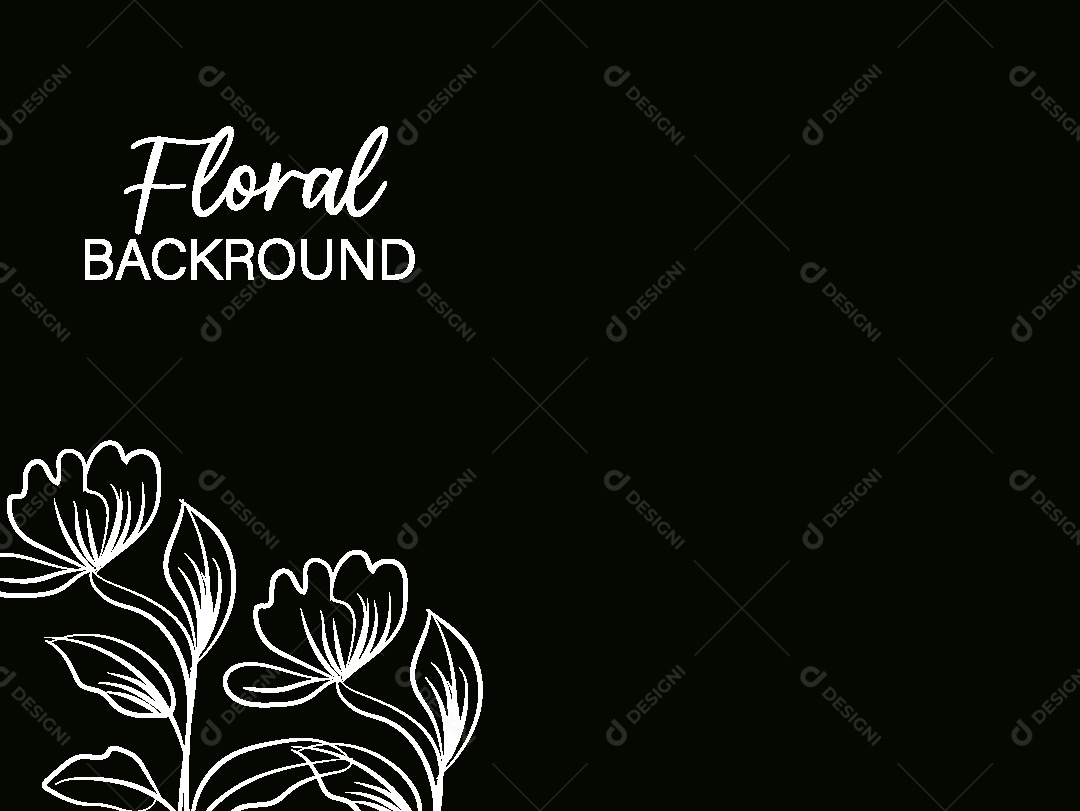 Background Floral Ilustração Vetor EPS