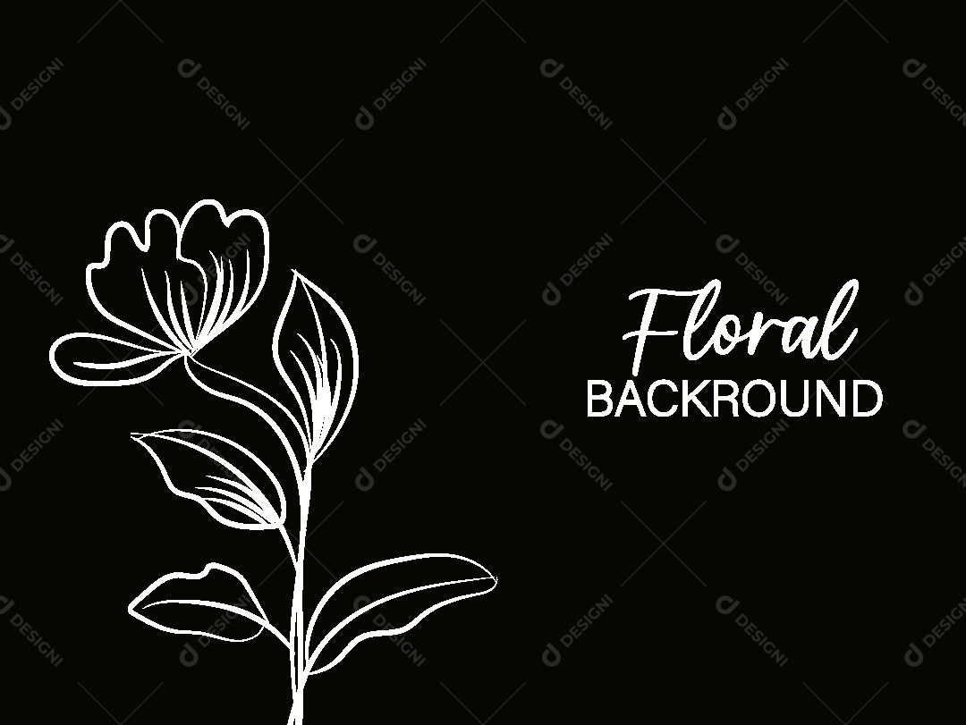Background Floral Ilustração Vetor EPS