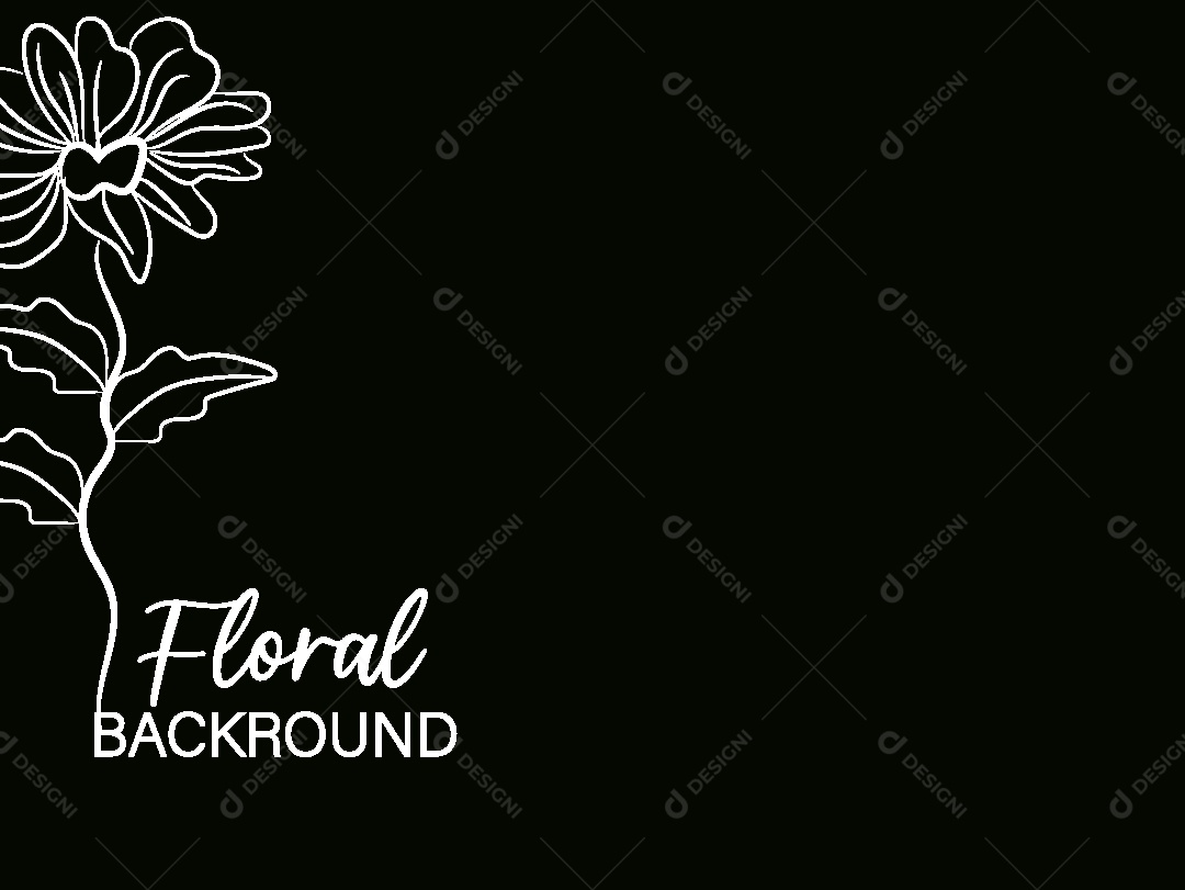 Background Floral Ilustração Vetor EPS