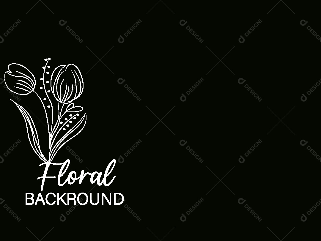Background Floral Ilustração Vetor EPS