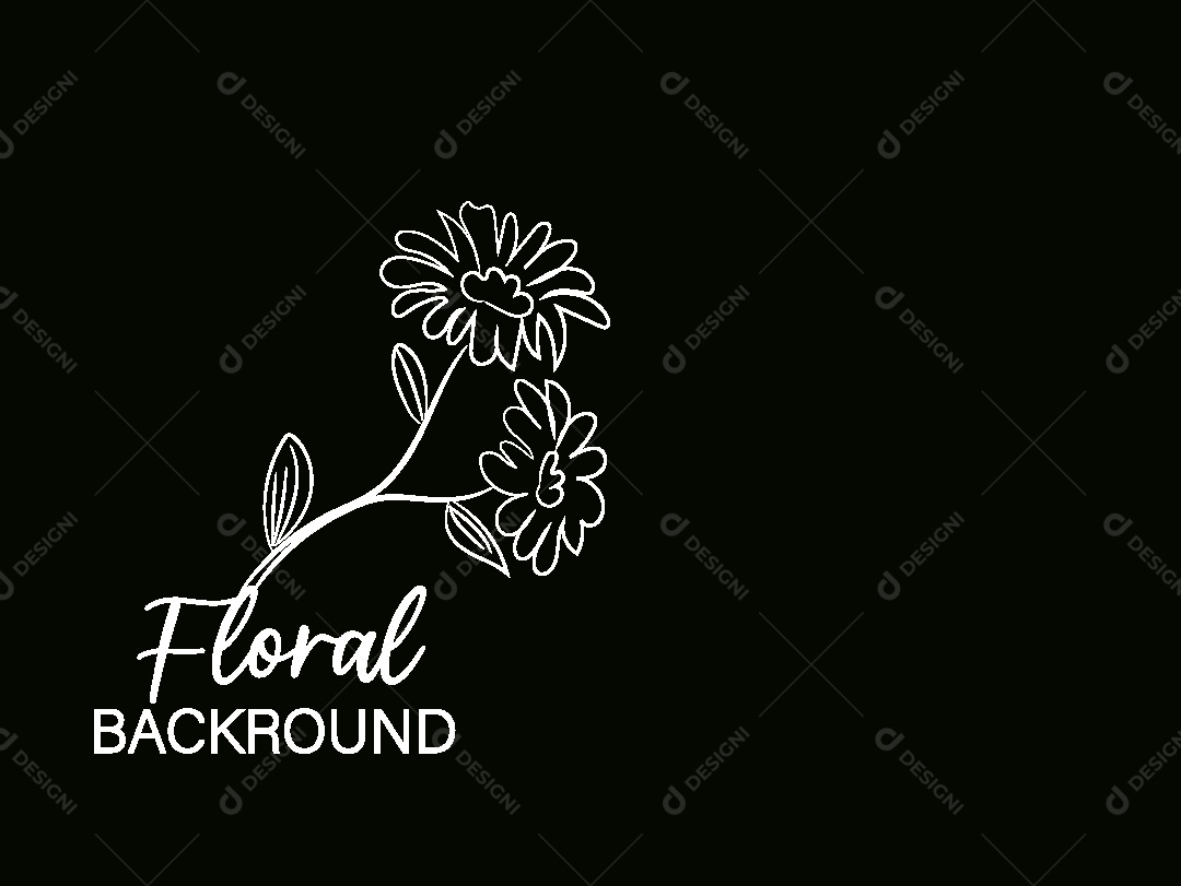 Background Floral Ilustração Vetor EPS