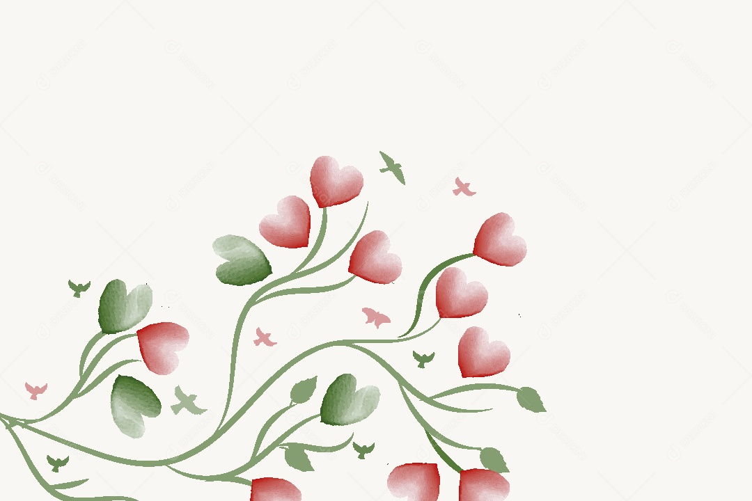 Background Floral Ilustração Vetor EPS