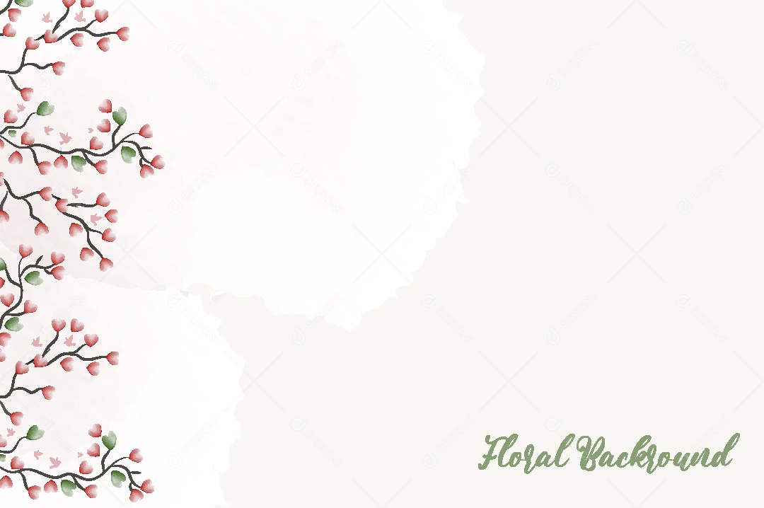 Background Floral Ilustração Vetor EPS