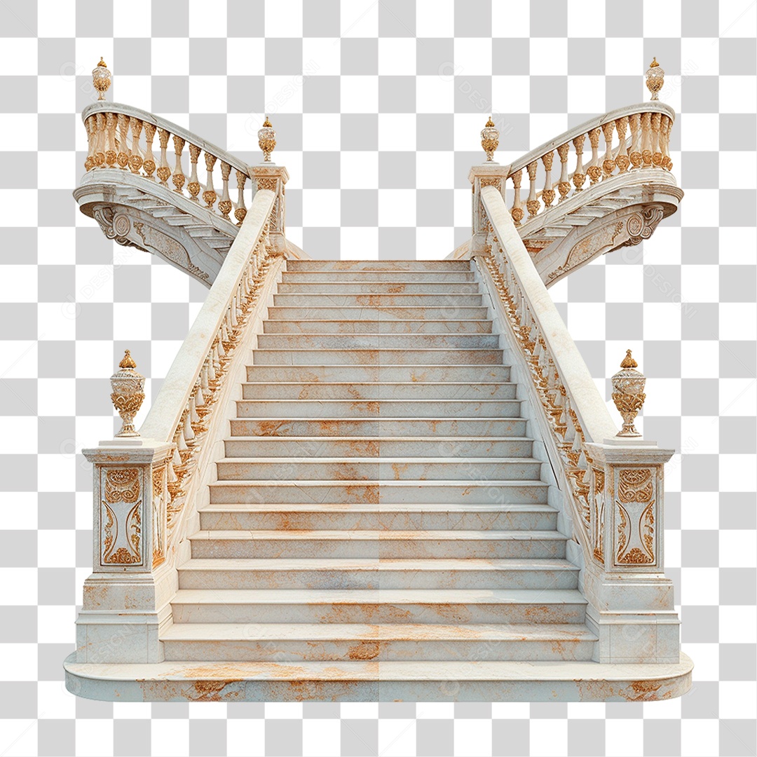 Escada Monumental PNG Transparente