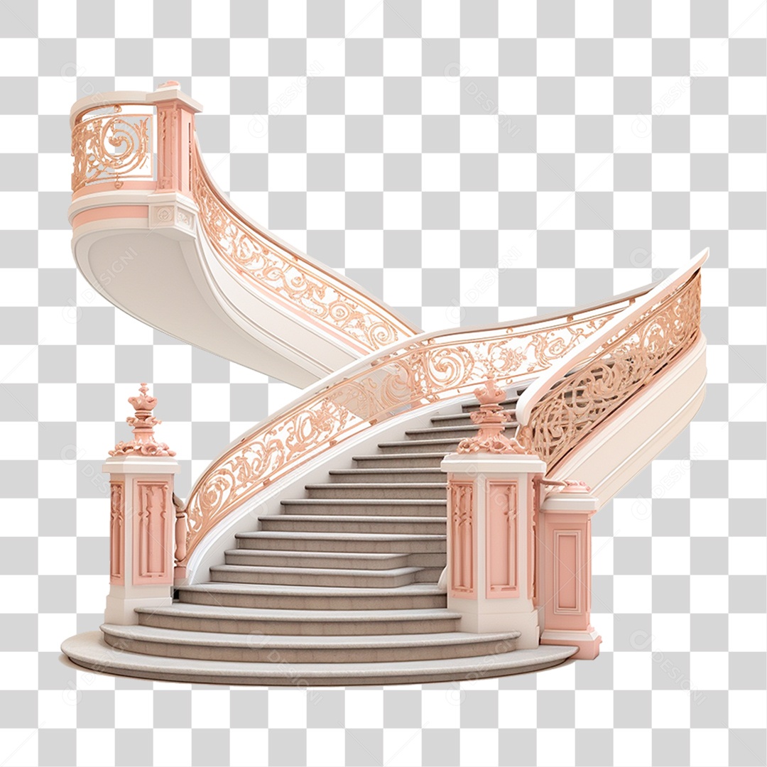 Escada Monumental PNG Transparente