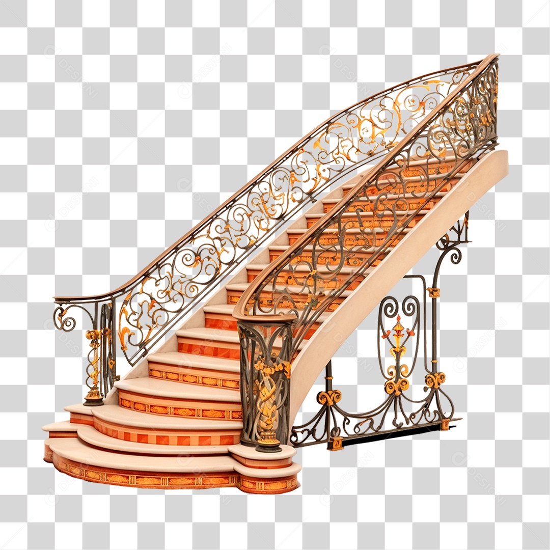 Escada Monumental PNG Transparente
