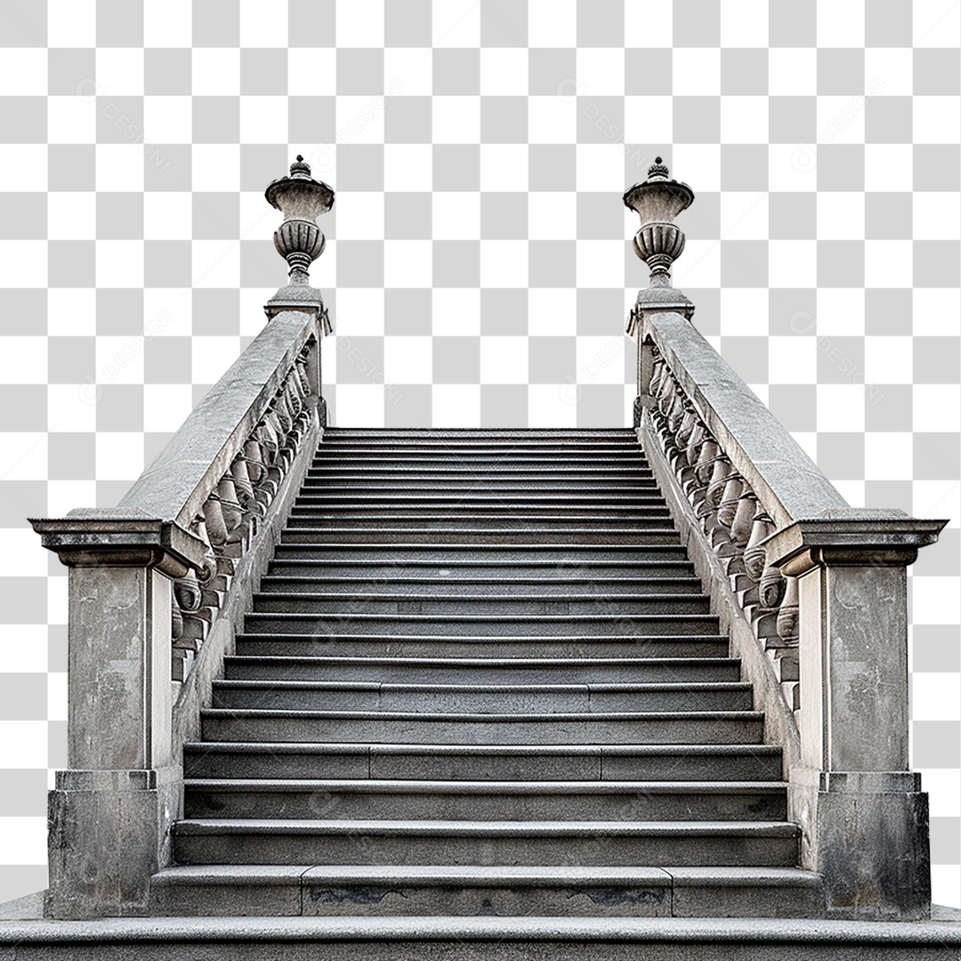 Escada Monumental PNG Transparente