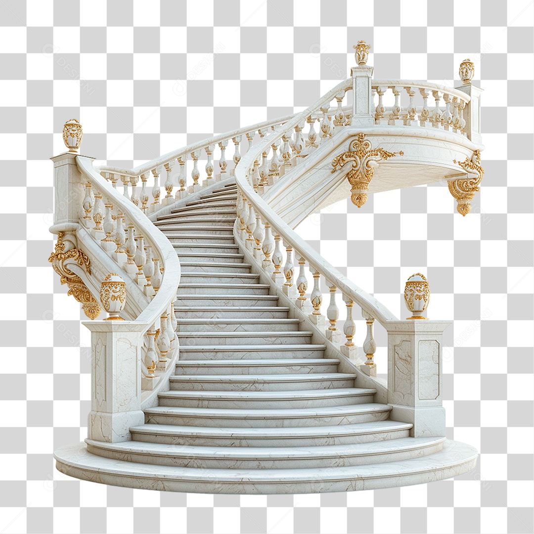Escada Monumental PNG Transparente