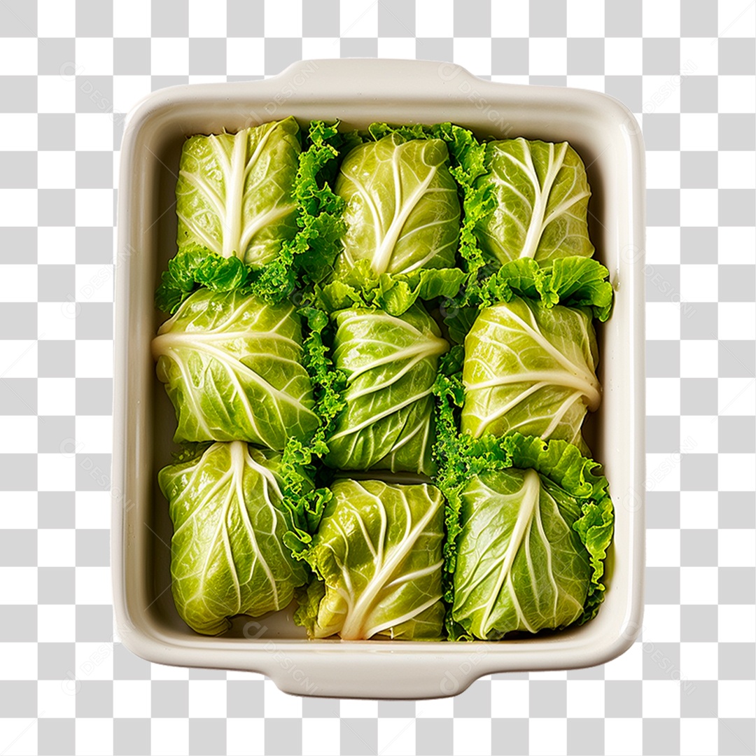 Travessa de Couve Recheado PNG Transparente